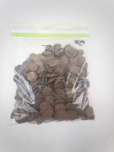 lot 360 image: Wheat Pennies - Lincoln Cent 5 lb Bag. CHECK DISC