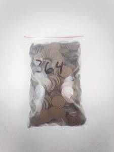 lot 364 image: Wheat Pennies - Lincoln Cent 5 lb Bag. CHECK DISC