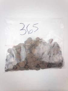 lot 365 image: Wheat Pennies - Lincoln Cent 5 lb Bag. CHECK DISC