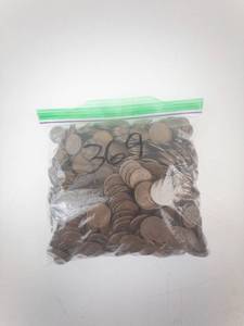 lot 369 image: Wheat Pennies - Lincoln Cent 5 lb Bag. CHECK DISC