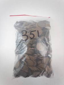 lot 371 image: Wheat Pennies - Lincoln Cent 5 lb Bag. CHECK DISC