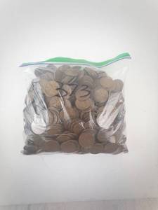 lot 373 image: Wheat Pennies - Lincoln Cent 5 lb Bag. CHECK DISC