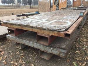 lot 123 image: Large Rolling Warehouse CartRack - 43 x 161