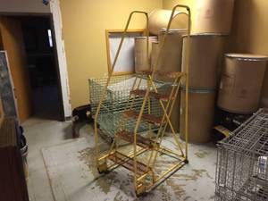 lot 154 image: U-Line Tilt-N-Roll Portable Warehouse Stairs