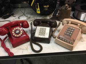lot 183 image: 3 Vintage Push-Button Phones