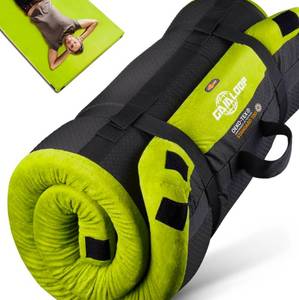 lot 263 image: 3 Memory Foam Camping Mattress Green and Black $89.99 Retail - Brand New