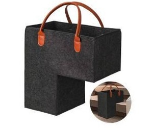lot 268 image: Stair Step Basket with Handles $32.99 Retail - Brand New