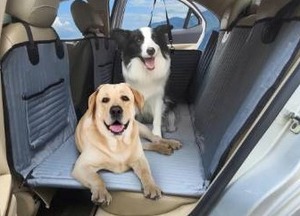 lot 274 image: Back Seat Extender for Pets Black $39.99 Retail - Brand New
