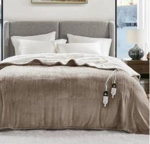 lot 285 image: Electric Heated Blanket Queen Size Mocha Color $64.99 Retail - Brand New