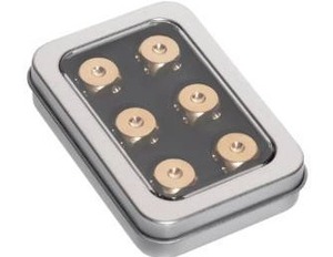 lot 294 image: Brass Playing Dice 6pk - Brand New