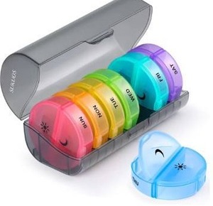 lot 296 image: Extra Large 7 day Pill Organizer - Brand New