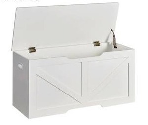 lot 299 image: Storage Bench Rustic Brown 39 $89.99 Retail - Brand New