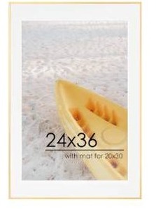 lot 309 image: Gold 24 x 36 Picture Frame $49.99 Retail - Brand New