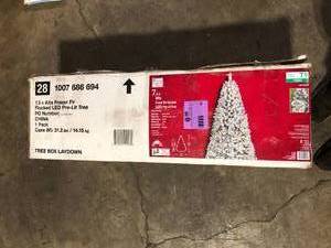 lot 60 image: 7.5 Fraser Fir Tree missing base stand customer return see pictures