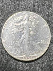 lot 43 image: 1941 US WALKING LIBERTY HALF DOLLAR