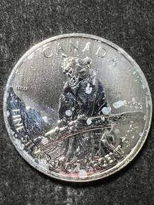 lot 45 image: 2012 CANADIAN COUGAR 1 TROY OZ .9999 FINE SILVER