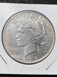 lot 48 image: 1926-D US PEACE SILVER DOLLAR