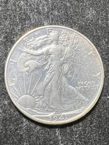 lot 55 image: 1941-D US WALKING LIBERTY HALF DOLLAR