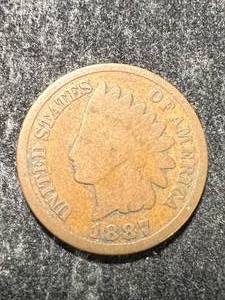 lot 61 image: 1887 US INDIAN HEAD CENT
