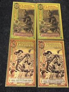 lot 71 image: GROUP OF 4 FLORIDAOKLAHOMA GOLD BACKS 12000TH TROY OZ 24K GOLD EACH