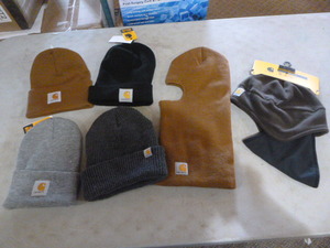 lot 16 image: NEW 6 Mens Carhartt Winter Hats