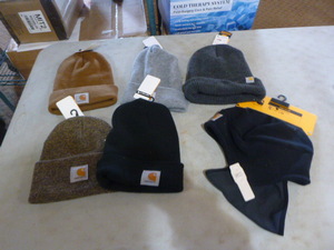 lot 17 image: NEW 6 Mens Carhartt Winter Hats