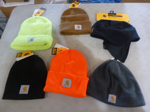 lot 19 image: NEW 6 Mens Carhartt Winter Hats