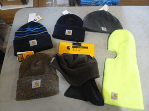 lot 22 image: NEW 6 Mens Carhartt Winter Hats