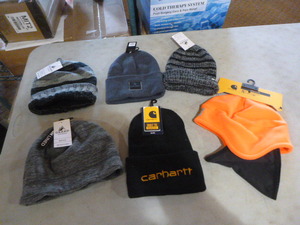 lot 25 image: NEW 6 Mens Winter Hats