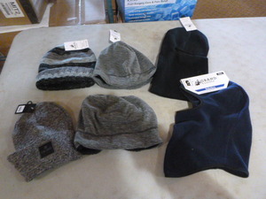 lot 30 image: NEW 6 Mens Winter Hats