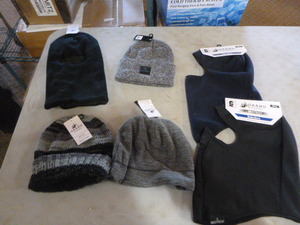 lot 31 image: NEW 6 Mens Winter Hats