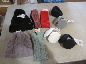 lot 35 image: NEW Womens Winter Hats and Ear Warmers