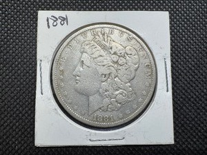lot 5 image: 1881 Morgan Silver Dollar