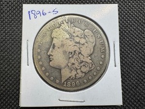 lot 20 image: 1896 S Morgan Silver Dollar