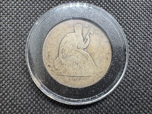 lot 30 image: 1862 Seated Liberty Half Dollar. No Motto.