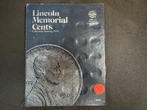 lot 73 image: Partially Complete 1959 - 1996 Lincoln Memorial Cent Collection Book