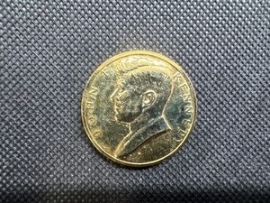 lot 78 image: Gold Plated JFK Inaugurated President 1961 Coin