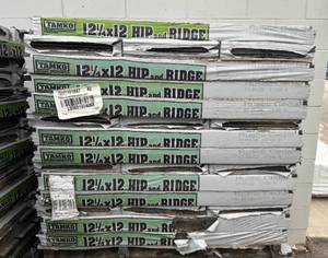 lot 9 image: TAMKO Pallet of 40 Bundles of- Hip and Ridge Rustic Cedar Hip and Ridge Cap Roofing Shingles (33.3 lin. ft. Per Bundle) Retail Value of $2,399