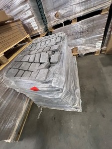 Pallet Sale!! 150+ sq ft - Riccobene 23.5-in L x 11.75-in W x 1-in H Irregular Charcoal Concrete Patio stone
