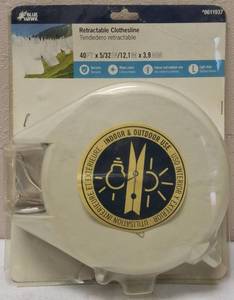 lot 51 image: Blue Hawk  Retractable Clothesline - Indoor  Outdoor Use