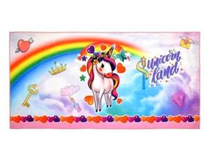 lot 56 image: (2) Unicorn Kids Bath & Beach Towel - Premium Microfiber