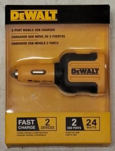 lot 58 image: DeWalt  24 W 2 - Port Mobile USB Charger