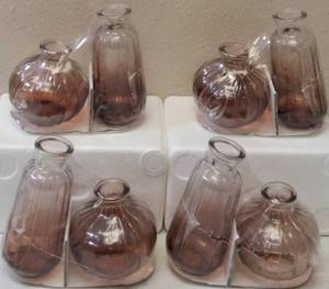 lot 64 image: (4) Glass Vessels 2 Pack (View Photos)