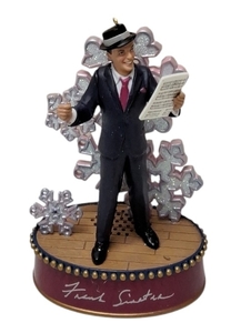 lot 75 image: Heirloom Collection - Carlton Cards  Christmas Crooners Series Christmas Ornament  Swinging Sound of Christmas - Musical Ornament - New