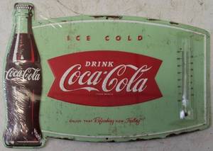 lot 105 image: Coca Cola Thermometer NEW (View Photos)