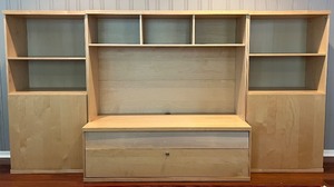 lot 72N image: SR - Large Modular Entertainment Center with Storage Cabinets and Shelves