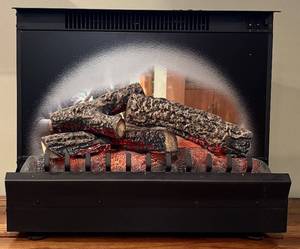 lot 54H image: LL - Dimplex Electric Fireplace Insert with Log