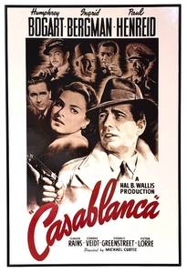 lot 129H image: LL - Framed Casablanca Movie Poster