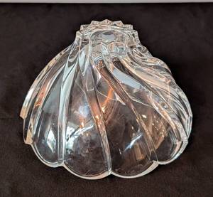 lot 33 image: LR - Orrefors Crystal Bowl 4.5in High 7.5in Diameter