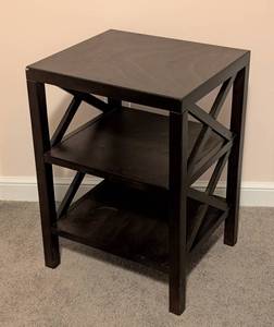 lot 97 image: ML - Wooden Side Table with Two Shelves